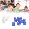 thumbnail image 3 of dés, Cubes 30PCS Angle Droit Transparent Coloré Plastique dés 6 Faces pour les Jeux, 3 of 8