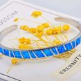 thumbnail image 3 of Xingzhi Delicate And Exquisite Fire Opals Stone Open Bangles Style Premium Wide Applicable Occasions Gold, 3 of 6