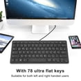 thumbnail image 3 of 78 Keys Ultra Thin Keyboard, Splash Proof USB Wired Keyboard, Plug & Play, Compact English Bilingual , for Home Office, 3 of 7