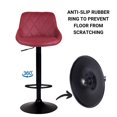 thumbnail image 3 of Bronte Living Leatherette Bar Stool 360 Swivel High Backrest Adjustable Height Base with Hard Floor Protection Plastic - Series Janice - Set of 2, 3 of 8