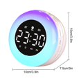 thumbnail image 2 of Réveil pour Enfants, Veilleuse Tactile Double Réveil, Réveil Diy Sonnerie, Réveil pour Enfants avec Répétition, Entraîneur de Sommeil pour Enfants, Bluetooth, 2 of 2