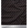 thumbnail image 1 of Soimoi Black Poly Georgette Fabric Lighthouse Nautical Print Sewing Fabric Yard 42 Inch Wide, 1 of 1