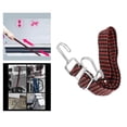 thumbnail image 4 of Adjustable Flat Cords with Hooks, Heavy Duty Straps with Hooks, Adjustable Buckles, Luggage Elastic Rope - Red 2m, 0.5 to 2 Meters, 4 of 8