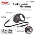 thumbnail image 2 of Flexi FUN Dots Small Retractable Dog Leash, Pink, 5m/16ft, 2 of 9