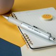 thumbnail image 4 of PILOT Dr. Grip Limited Refillable & Retractable Gel Ink Rolling Ball Pen, Fine Point, Metallic Platinum Barrel, Black Ink, Single Pen (36272), 4 of 5