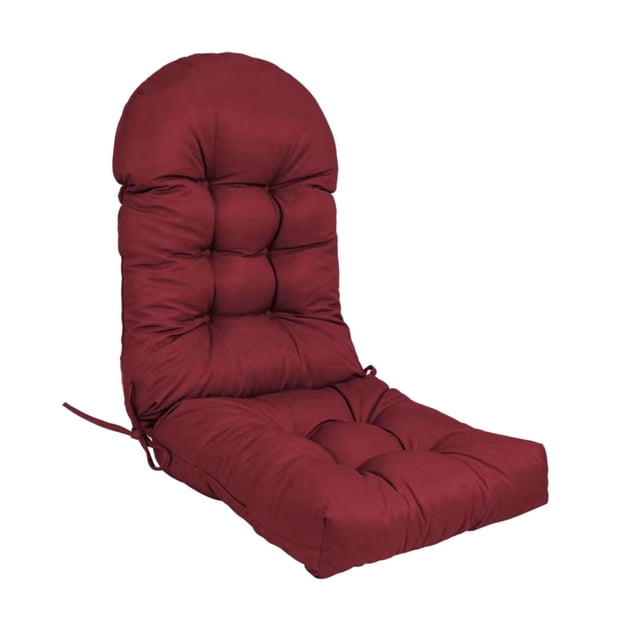 jinwen High Back Patio Chair Cushion Indoor Outdoor High Back Rocking Chair Cushion Red