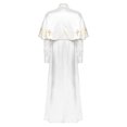 thumbnail image 4 of Manyakai Robe de Collation des Grades pour Femmes Juge Pasteur Robes Manches Longues Thème Halloween Fête Performance Blanc 4TG, 4 of 7