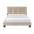 thumbnail image 3 of Lexicon Newberry Velvet Full Platform Bed in Light brown, 3 of 9