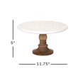 thumbnail image 5 of IMAX Corporation Lissa Marble Cake Stand in White, 5 of 5