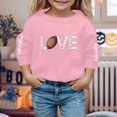 thumbnail image 2 of PMVFHDE Chandails en Molleton pour Enfants Garçon Fille Unisexe Manches Longues Chandail en Molleton Doux Graphique Enfants Mignon Col Rond Pulls Haut Vêtements pour Filles Rose,150, 2 of 4