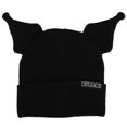 thumbnail image 2 of Kuromi Cuff Beanie with 3D Plush Horns Black, 2 of 2