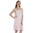 thumbnail image 2 of Bimba Nuisette en Rayonne Imprimée pour Femmes, Robe de Nuit à Bretelles Spaghetti, Nuisette Aguichant, 2 of 7