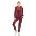 thumbnail image 1 of White Mark Ensemble de Survêtement en Velours pour Femmes, 2 Pcs, 1 of 6