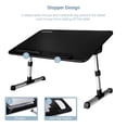 thumbnail image 4 of Bureau de Genoux Pliable Plateau de Lit Table, Support d'Ordinateur Portable Réglable en Hauteur et en Angle avec Surface Antidérapante, Bureau de Travail Debout Portable et Léger pour Canapé Sofa Plancher, Convient aux Ordinateurs Portables jusqu'à 17 Pouces, 4 of 10