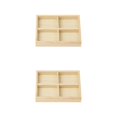 thumbnail image 4 of Thinsony Jewelry Display Tray Case Beads Holder Ladies Bangles Gemstone Stackable 4 grids 7.87x5.91x1.38 Inch 2Set, 4 of 6