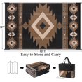thumbnail image 2 of Findosom 9'x12' Waterproof Outdoor Rug, Foldable Reversible Plastic Straw Rug, Large Patio Rug for Outdoors, RV, Patio, Backyard, Deck, Picnic, Beach, Camping Black, 2 of 6