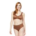 thumbnail image 4 of Carole Martin Soutien-gorge de Confort à Liberté Complète Sans Armatures à Fermeture avant Style 7218 Ensemble de 3 - Café 44, 4 of 4