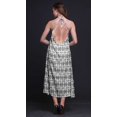 thumbnail image 3 of Bimba Robe de Plage d'Été pour Femmes, Dos Nu, Col Licou, Imprimée Teinture sur Nœuds - X-Grand, 3 of 6