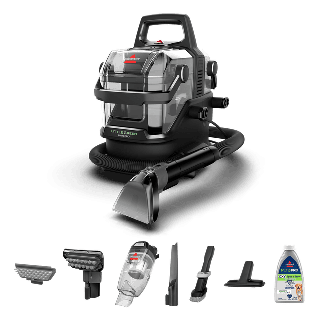 BISSELL Little Green Auto Pro, Portable Carpet and Upholstery Deep Cleaner, Car/Auto Detailer, Professional-Grade Auto Tools and Cleaning Formula Included, 3909P