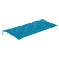 thumbnail image 4 of vidaXL Folding Garden Bench with Cushion 118 cm Bamboo, 4 of 5