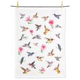 thumbnail image 1 of Set of 12 Watercolour Hummingbirds Tea Towel, 1 of 1