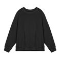 thumbnail image 3 of Yuyuzo Sweatshirts pour Hommes Manches Longues Col Rond Couleur Unie Ample Décontracté Confortable Pull Tops, 3 of 3