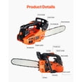 thumbnail image 3 of KFFKFF Gas Chainsaw, 25.4CC, 12-inch, 1.2HP, Fuel-Operated Saw, Portable for Wood and Branch Slicing, Tree Pruning, Clearing Land, and Forestry Tasks, 3 of 9