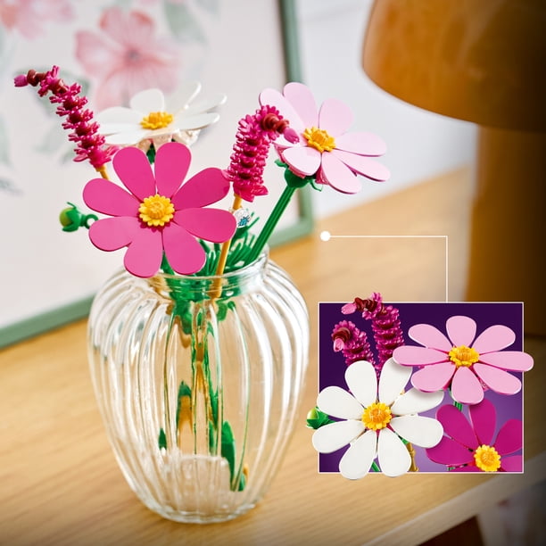 LEGO Botanicals Cosmos Flowers - Building Toys for Kids, Girls