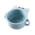 thumbnail image 3 of Wheat Straw Cat Design Small Bowl with Handle Eco-friendly Big Salad Children Dinnerware (Blue), 3 of 8