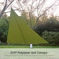thumbnail image 2 of Labymos 10ft Rain Fly UV Resistant Sun Shade Sail Canopy Waterproof Heavy Duty Triangle 210T, 2 of 8