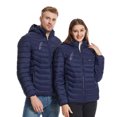 thumbnail image 4 of EGNMCR Womens Plaid Shacket Jacket USB Intelligent Constant Temperature Heated Windproof Plus Size Coat For Men And Women Winter 4 Heated Jacket Coat Women Coat, 4 of 6