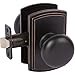 thumbnail image 2 of Delaney Italian Collection 360607 Santo Knob - Entrance, Edged Bronze, 2 of 2