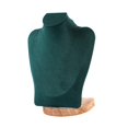 thumbnail image 4 of Milaget Necklace Display Chain Bust Stand Holder Decor for Showcase Store Countertop 23 cm Green Velvet, 4 of 9