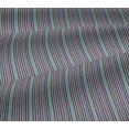 thumbnail image 4 of oneOone Tissu Jersey Viscose Rayures Multicolores Tissu Imprimé 1 Yard 60 Inch Wide, 4 of 4