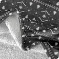 thumbnail image 3 of Bare Home Plush Sherpa Bed Blanket - Fluffy & Soft - Reversible - Lightweight - Twin/Twin XL, Winter Alpine, 3 of 4