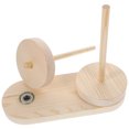 thumbnail image 2 of KAKOWELY 1Pc Wooden Thread Holder Yarn Ball Rack Rotatable Yarn Storage Holder for Home,9.84"X8.66"X3.94", 2 of 5
