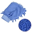 thumbnail image 4 of Unique Bargains Gants de Nettoyage Réutilisables Sans Rayures en Microfibre Chenille, Bleu, 4 of 5
