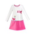 thumbnail image 1 of Robe Fille Broderie Duck Manches Longues Contraste de Couleur Coton 5 Ans, 1 of 6