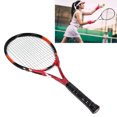 thumbnail image 1 of Raquette de Tennis en Carbone, Poignée Enveloppée en PU Cadre Protecteur Ultra Léger avec Sac de Rangement pour Entraînement Rouge, 1 of 7