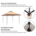 thumbnail image 4 of Suntime 12 x 12 Instant Pop Up Solar Light Screen Canopy Tent Cover, Brown, 4 of 8