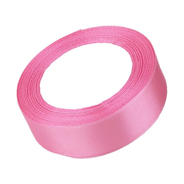 Gift Wrap Ribbon Wedding Clothes Making Supply Multi-color DIY Craft Accessories Festival Fabric Polyester Ribbons Box Ornaments Rose Pink 79