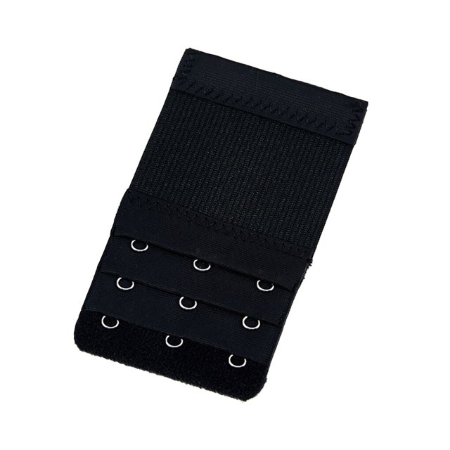 kurtrusly Extension Strap Bra Extenders 3 Rows 3 Hooks Women Accessories Multicolor Lengthened Back Replacement Intimates Underwear black
