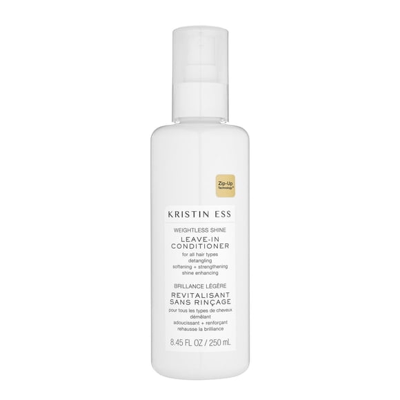 Kristin Ess Cheveux Brillance Légère Revitalisant Sans Rinçage en Vaporisateur pour Tous les Types de Cheveux / Réparation de l'Hydratation + Anti-Frisottis + Démêlant / Revitalisant Sans Rinçage en Vaporisateur pour Cheveux Abîmés /