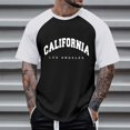 thumbnail image 3 of BOBOGOJP T-Shirts à Col Rond pour Hommes Coupe Ample Léger Manches Courtes T-Shirt Graphique (Noir,m), 3 of 4