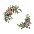 thumbnail image 1 of 2Pcs Wedding Arch Flowers Realistic Floral Arrangements Swag Handmade Decorative Violet, 1 of 9