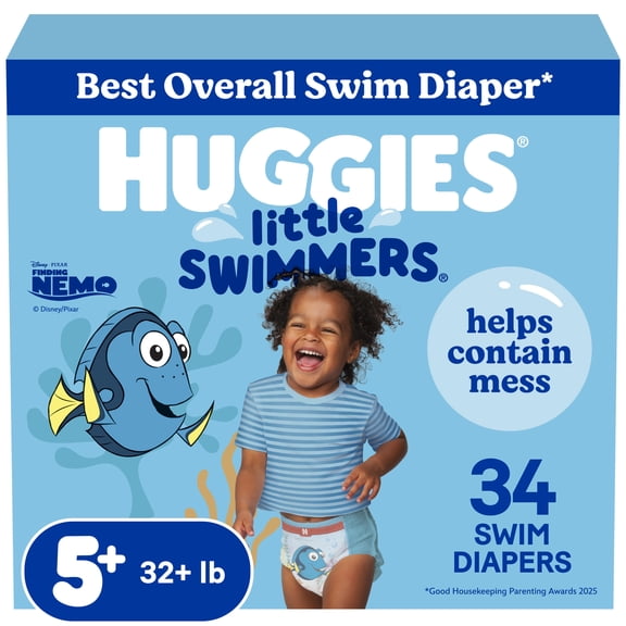 Huggies Little Swimmers Disposable Swim Diapers, Size 5-6, 17 ct
