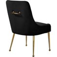 thumbnail image 2 of Pemberly Row Chaise de Salle à Manger Moderne en Velours de 19,5 Po H, Noire (Ensemble de 2), 2 of 5