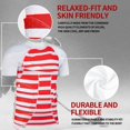 thumbnail image 3 of Padded Compression Shirt Protective Top Rib Chest Protector for Rugby Football Paintball Baseball Basketball, 3 of 6