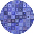 thumbnail image 1 of Ahgly Company Machine Washable Indoor Round Transitional Sky Blue Area Rugs, 7' Round, 1 of 7