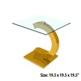 thumbnail image 2 of Table de bout canadienne CeeCee, or, 2 of 2